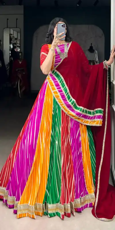 LNB 1688 Multi Color Georgette With Lace Work Lehenga Choli . Wedding, Party, Festive, Events, Best Price ₹3499. Delivery 4-6 Working Days. Shop now. | Lehenga, Bollywood Lehenga, Creative Lehenga, Designer Lehenga, Embroidered Lehenga, Party Wear Lehenga