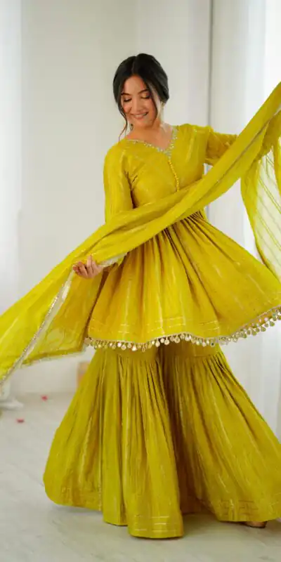 SRK 5300 Mustard Mal Chanderi With Lace Work & Mirror Work Salwar Suit . Get it for ₹2099. Delivery 4-6 Working Days. Shop now. | Jump Suits, Tops & Bottoms, Track Suits, Salwar suit, Casual Suits, Creative suits, Designer Suits, Palazzo Suits, Party Wear Suits, Patiala Suits, Straight Suits, Trendy Wear