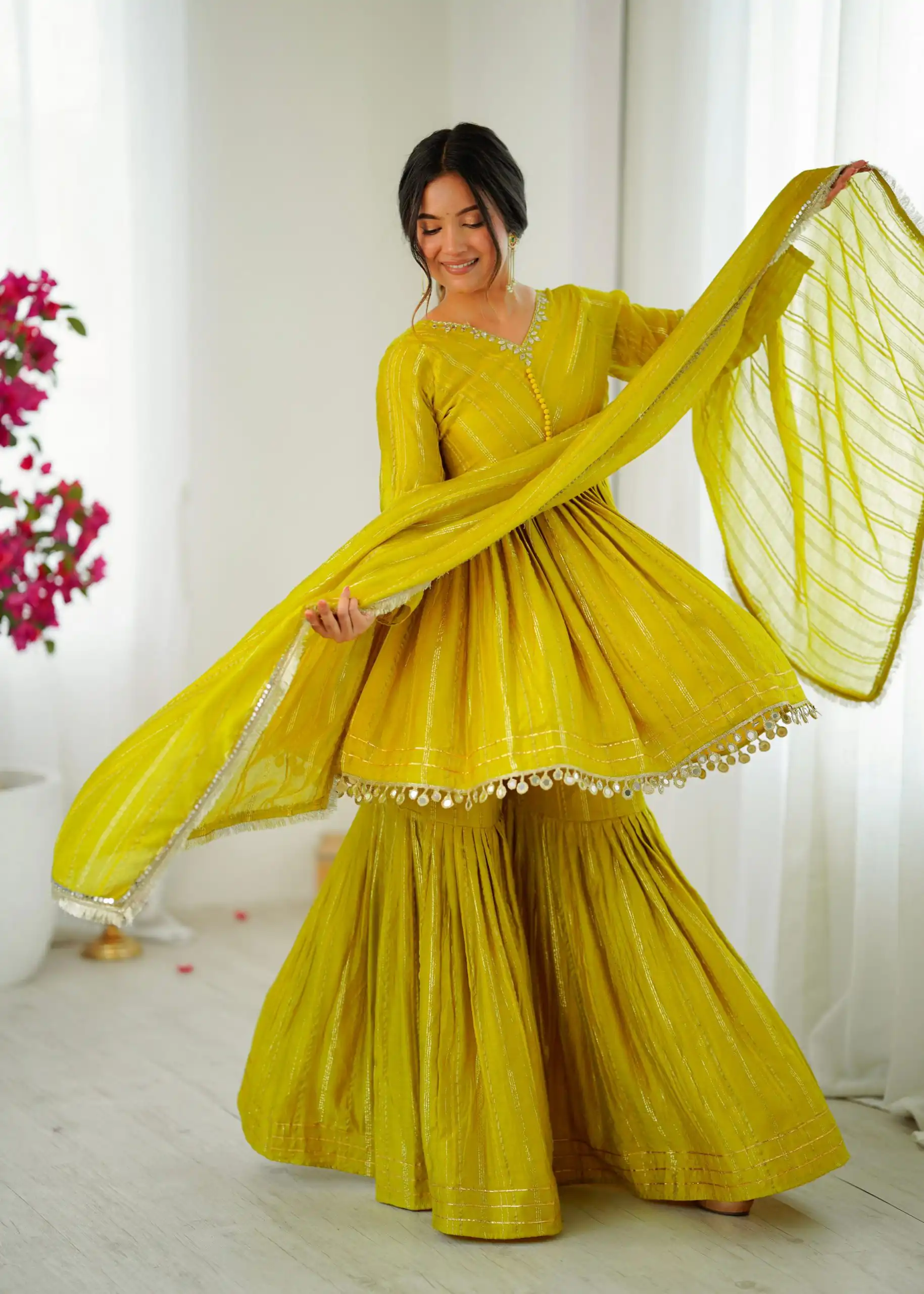 SRK 5300 Mustard Mal Chanderi With Lace Work & Mirror Work Salwar Suit . Get it for ₹2099. Delivery 4-6 Working Days. Shop now. | Jump Suits, Tops & Bottoms, Track Suits, Salwar suit, Casual Suits, Creative suits, Designer Suits, Palazzo Suits, Party Wear Suits, Patiala Suits, Straight Suits, Trendy Wear