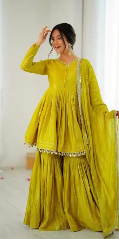 SRK 5300 Mustard Mal Chanderi With Lace Work & Mirror Work Salwar Suit . Get it for ₹2099. Delivery 4-6 Working Days. Shop now. | Jump Suits, Tops & Bottoms, Track Suits, Salwar suit, Casual Suits, Creative suits, Designer Suits, Palazzo Suits, Party Wear Suits, Patiala Suits, Straight Suits, Trendy Wear