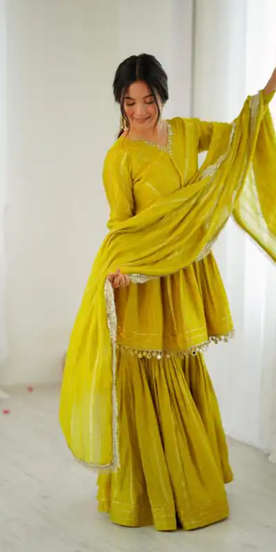 SRK 5300 Mustard Mal Chanderi With Lace Work & Mirror Work Salwar Suit . Get it for ₹2099. Delivery 4-6 Working Days. Shop now. | Jump Suits, Tops & Bottoms, Track Suits, Salwar suit, Casual Suits, Creative suits, Designer Suits, Palazzo Suits, Party Wear Suits, Patiala Suits, Straight Suits, Trendy Wear