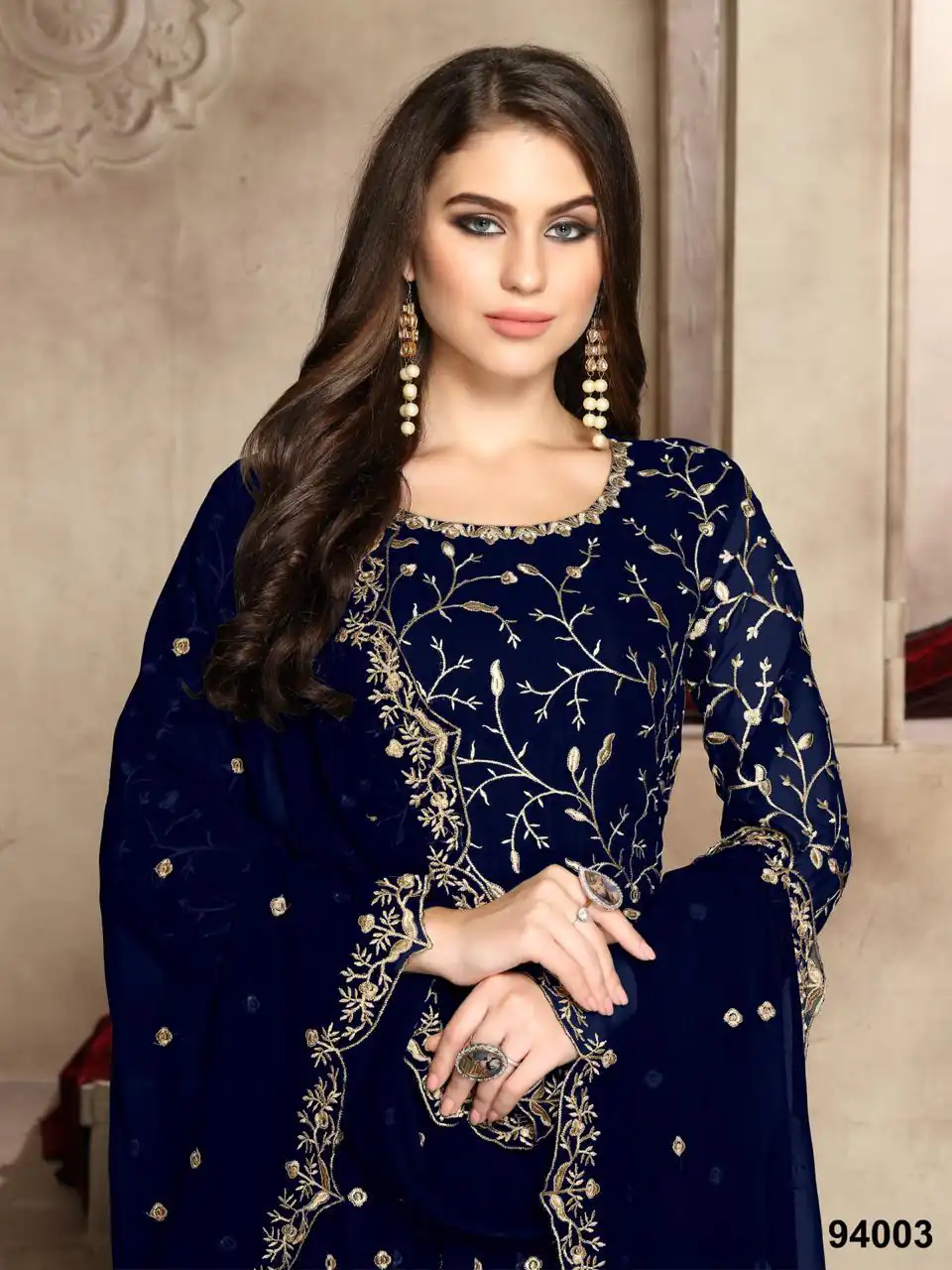  FC 94001 Navy Blue Color Georgette Multi Thread Zari Stich Anarkali Suit Wedding, Party, Festive events, etc. Expected Delivery  4-6 Working Days @2399/- | Anarkali Suits, Bollywood Anarkali, Creative-Anarkali, Designer Anarkali, Embroidered Anarkali, Party Wear Anarkali