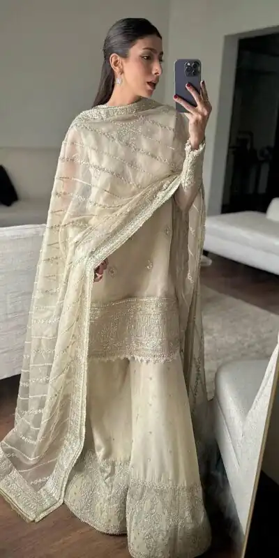 KF 1685 Off White in Tabby Organza Embroidery Work Salwar Suit . Introductory Price ₹2449. Delivery 4-6 Working Days. Shop now. | Jump Suits, Salwar suit, Casual Suits, Creative suits, Designer Suits, Palazzo Suits, Party Wear Suits, Patiala Suits, Straight Suits