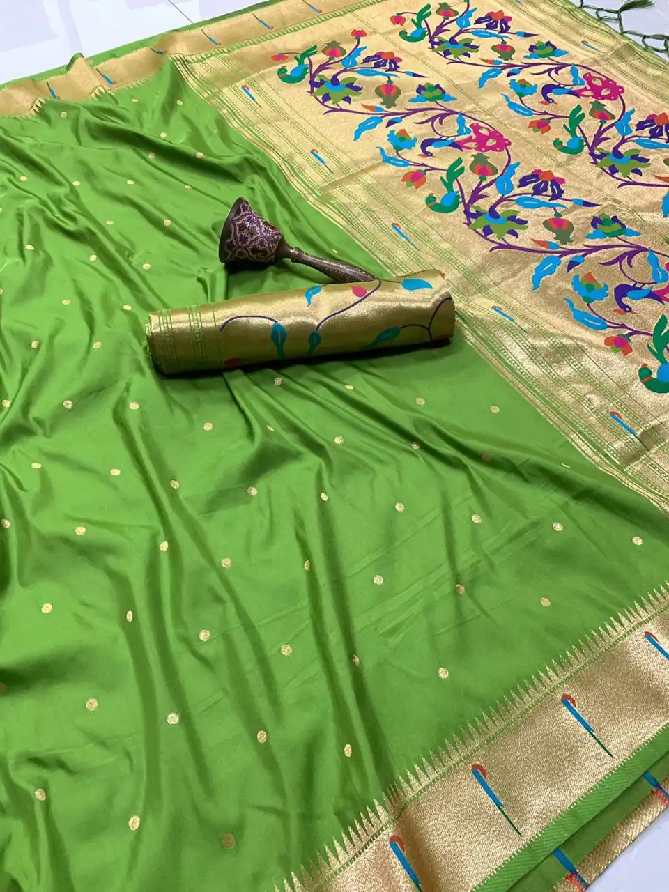 MS 530 Parrot Pure Banarasi Silk Saree. Perfect for Wedding, Party, Family Gatherings, Ethnic Day, Eid – Affordable Price ₹1649. Delivery 4-6 Working Days | Sarees, Bollywood Sarees, Creative Sarees, Designer Sarees, Embroidered Sarees, Ethnic Saree, Modern Digital sarees, Party Wear Sarees