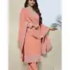DS 64952 Peach in Vichitra Embroidery Work Salwar Suit . Wedding, Party, Festive, Events, Special Price ₹2049. Delivery 4-6 Working Days. Shop now. | Jump Suits, Salwar suit, Casual Suits, Creative suits, Designer Suits, Palazzo Suits, Party Wear Suits, Patiala Suits, Straight Suits