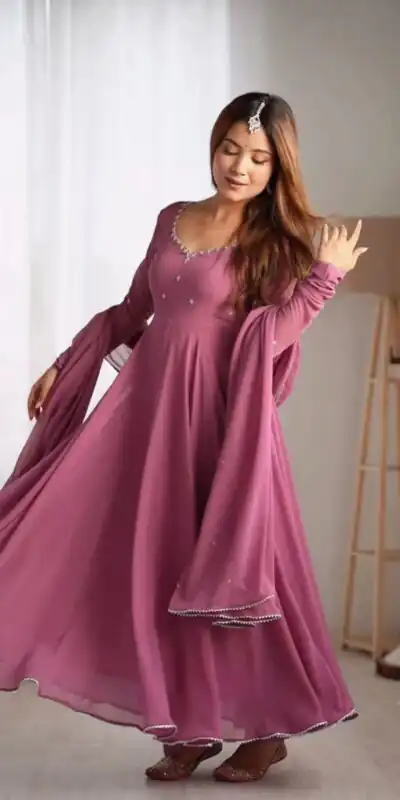 SRK 5196 Pink Faux Georgette with Lace Work & Embroidery Work Salwar Suit . Available at ₹1849 only. Delivery 4-6 Working Days. Shop now. | Jump Suits, Salwar suit, Casual Suits, Creative suits, Designer Suits, Palazzo Suits, Party Wear Suits, Patiala Suits, Straight Suits