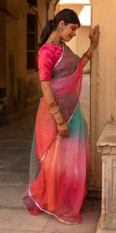 BT 331 Pink Soft T.b. Organza Silk with Sequins Work & Lace Work Saree . Available at ₹1499 only. Delivery 4-6 Working Days. Shop now. | Sarees, Bollywood Sarees, Creative Sarees, Designer Sarees, Embroidered Sarees, Ethnic Saree, Modern Digital sarees, Party Wear Sarees