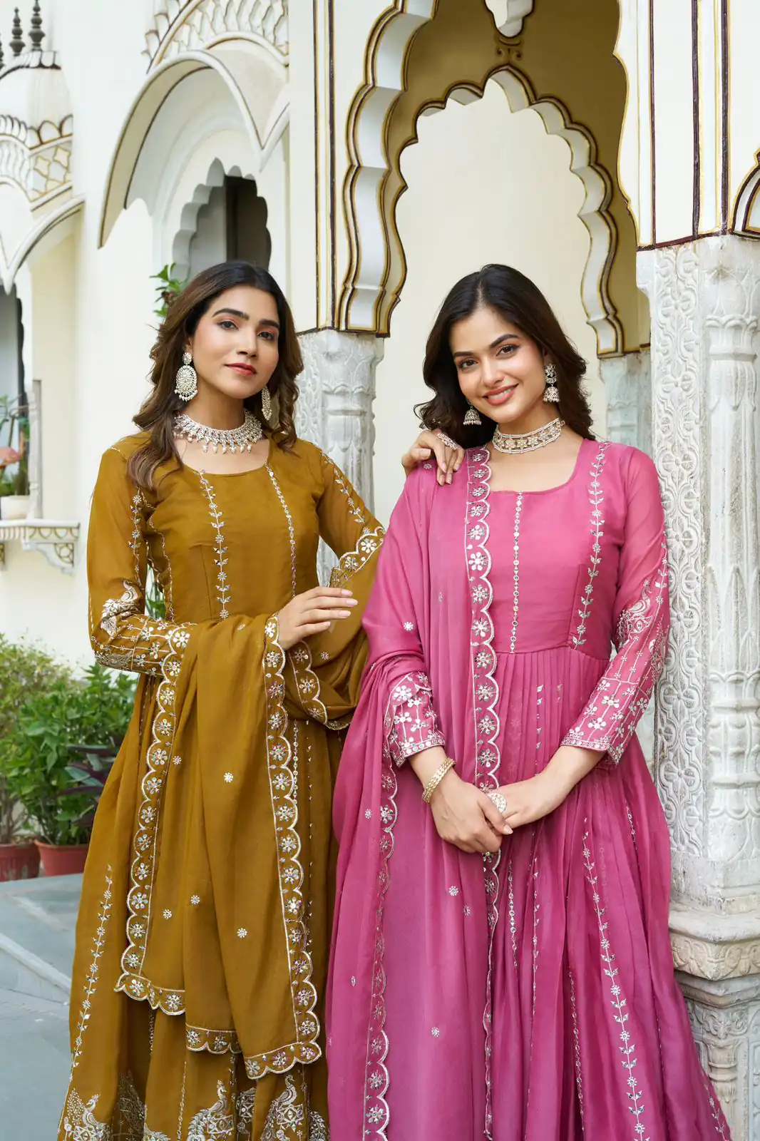 Ram 139 Pink Star Georgette Gown Perfect for Wedding, Party, Family Gatherings, Haldi, Housewarming –. Grab it for ₹1949. Delivery 4-6 Working | Jump Suits, Salwar suit, Casual Suits, Creative suits, Designer Suits, Palazzo Suits, Party Wear Suits, Patiala Suits, Straight Suits