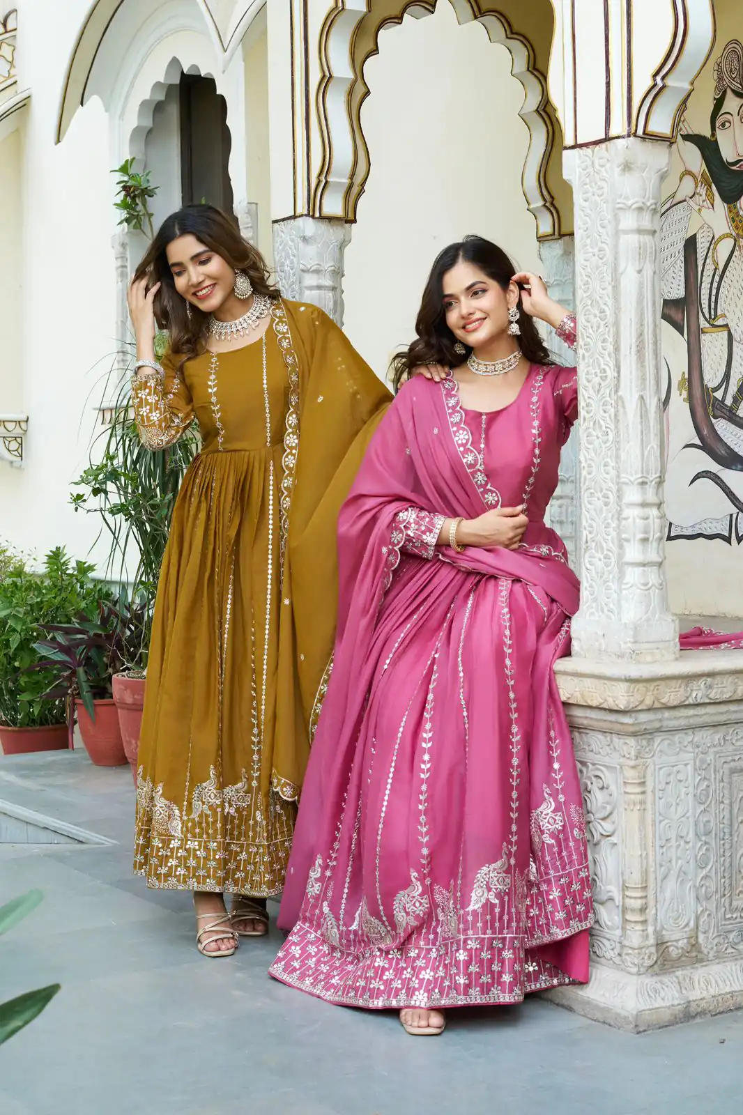 Ram 139 Pink Star Georgette Gown Perfect for Wedding, Party, Family Gatherings, Haldi, Housewarming –. Grab it for ₹1949. Delivery 4-6 Working | Jump Suits, Salwar suit, Casual Suits, Creative suits, Designer Suits, Palazzo Suits, Party Wear Suits, Patiala Suits, Straight Suits