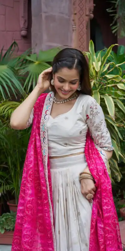 Ram 145 Pink Color Tissue Silk Lehenga Choli with Embroidery Work. Get it for ₹2599. Delivery 4-6 Working Days. Shop now. | Lehenga, Bollywood Lehenga, Creative Lehenga, Designer Lehenga, Embroidered Lehenga, Party Wear Lehenga