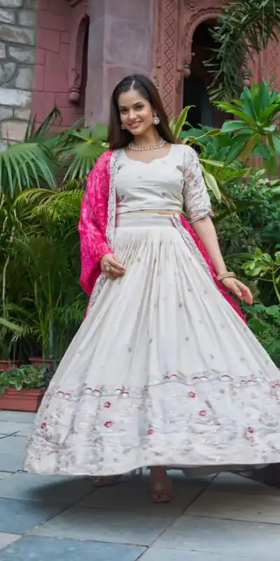 Ram 145 Pink Color Tissue Silk Lehenga Choli with Embroidery Work. Get it for ₹2599. Delivery 4-6 Working Days. Shop now. | Lehenga, Bollywood Lehenga, Creative Lehenga, Designer Lehenga, Embroidered Lehenga, Party Wear Lehenga