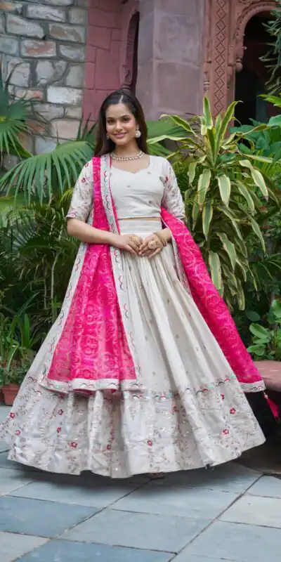 Ram 145 Pink Color Tissue Silk Lehenga Choli with Embroidery Work. Get it for ₹2599. Delivery 4-6 Working Days. Shop now. | Lehenga, Bollywood Lehenga, Creative Lehenga, Designer Lehenga, Embroidered Lehenga, Party Wear Lehenga
