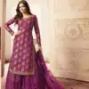FC L.t 5401 Purple Color Jacquard Silk Georgette Diamond Sharara Suit Wedding, Party, Festive Expected Delivery 4-6 Working Days  @2999/- | Jump Suits, Salwar suit, Casual Suits, Creative suits, Designer Suits, Palazzo Suits, Party Wear Suits, Patiala Suits, Straight Suits
