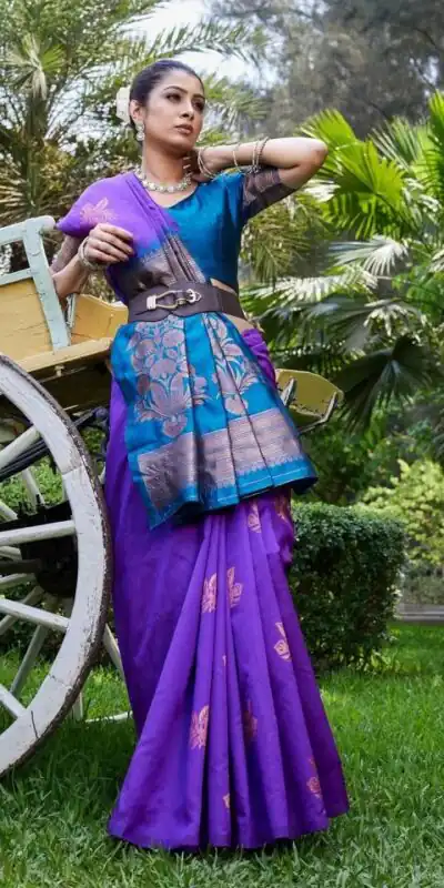 KPR 257 Purple Soft Lichi Silk Saree with Lace Work & Lace Border. Now at just ₹1349. Delivery 4-6 Working Days. Shop now. | Sarees, Bollywood Sarees, Creative Sarees, Designer Sarees, Embroidered Sarees, Ethnic Saree, Modern Digital sarees, Party Wear Sarees
