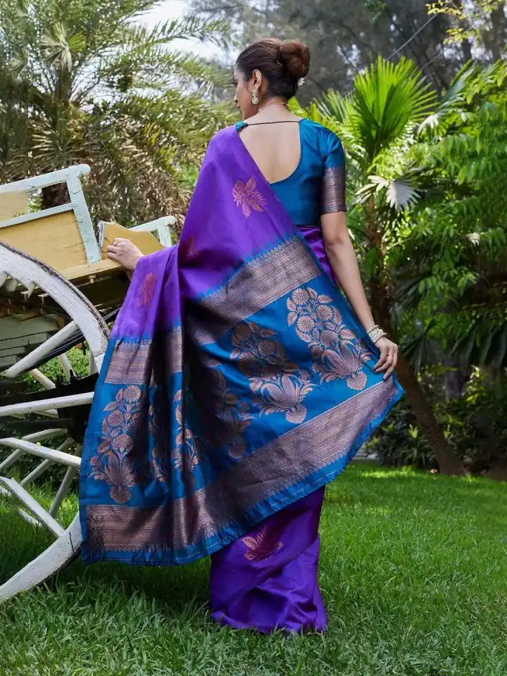 KPR 257 Purple Soft Lichi Silk Saree with Lace Work & Lace Border. Now at just ₹1349. Delivery 4-6 Working Days. Shop now. | Sarees, Bollywood Sarees, Creative Sarees, Designer Sarees, Embroidered Sarees, Ethnic Saree, Modern Digital sarees, Party Wear Sarees