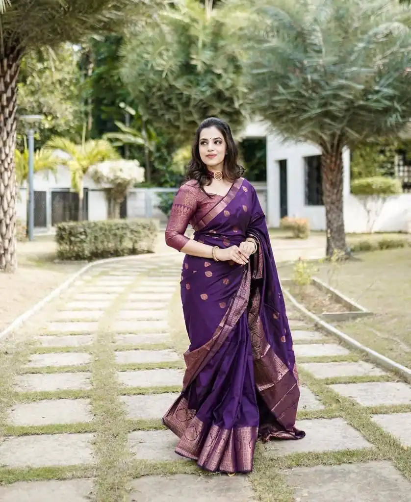 KPR 128 Purple Color Soft Lichi Silk Saree with Lace Work & Lace Border. Get it for ₹1349. Delivery 4-6 Working Days. Shop now. | Sarees, Bollywood Sarees, Creative Sarees, Designer Sarees, Embroidered Sarees, Ethnic Saree, Modern Digital sarees, Party Wear Sarees
