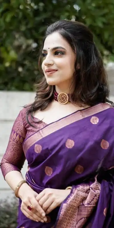 KPR 128 Purple Color Soft Lichi Silk Saree with Lace Work & Lace Border. Get it for ₹1349. Delivery 4-6 Working Days. Shop now. | Sarees, Bollywood Sarees, Creative Sarees, Designer Sarees, Embroidered Sarees, Ethnic Saree, Modern Digital sarees, Party Wear Sarees