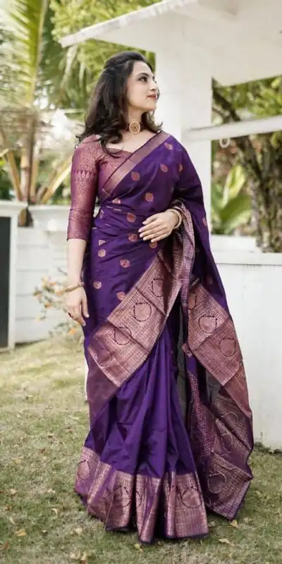 KPR 128 Purple Color Soft Lichi Silk Saree with Lace Work & Lace Border. Get it for ₹1349. Delivery 4-6 Working Days. Shop now. | Sarees, Bollywood Sarees, Creative Sarees, Designer Sarees, Embroidered Sarees, Ethnic Saree, Modern Digital sarees, Party Wear Sarees