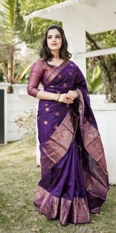 KPR 128 Purple Color Soft Lichi Silk Saree with Lace Work & Lace Border. Get it for ₹1349. Delivery 4-6 Working Days. Shop now. | Sarees, Bollywood Sarees, Creative Sarees, Designer Sarees, Embroidered Sarees, Ethnic Saree, Modern Digital sarees, Party Wear Sarees
