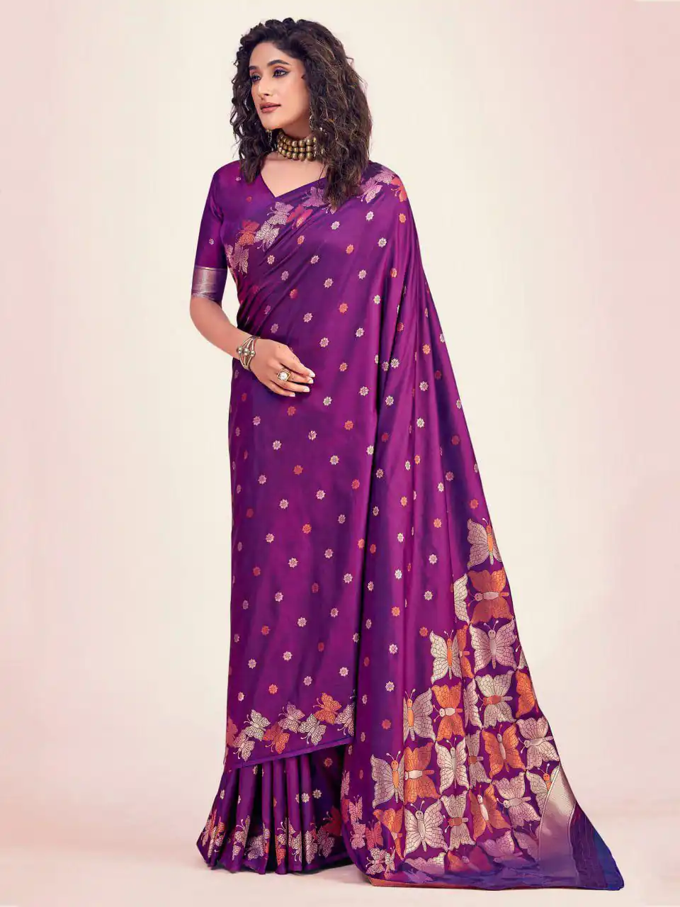 KPR 256 Purple in Soft Lichi Silk Lace Border & Lace Work Saree . Special Price ₹1449. Delivery 4-6 Working Days. Shop now. | Sarees, Bollywood Sarees, Creative Sarees, Designer Sarees, Embroidered Sarees, Ethnic Saree, Modern Digital sarees, Party Wear Sarees