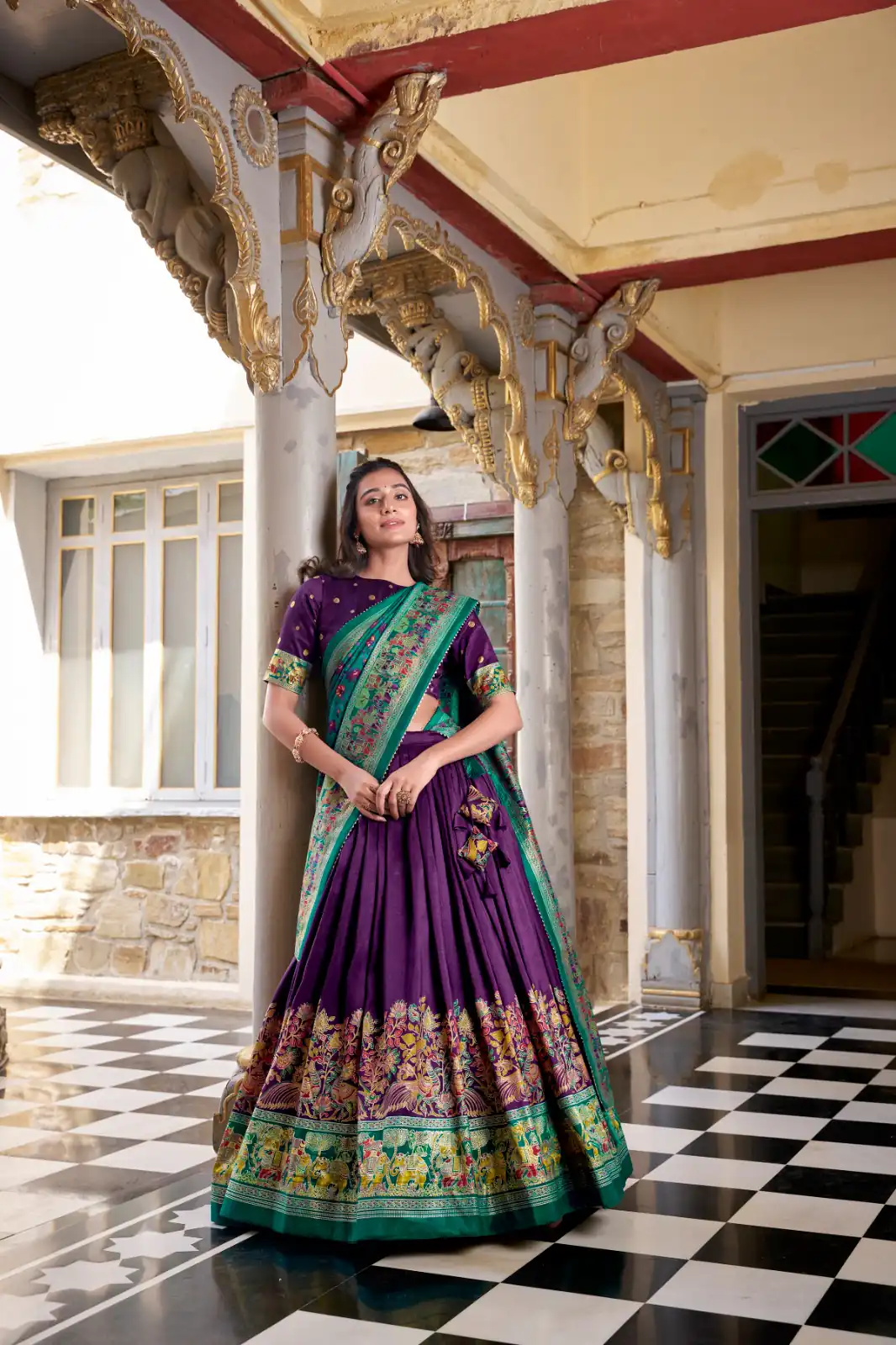 LNB 1245 Purple Tasar Silk With Gotta Patti Work & Lace Work Lehenga Choli Best Price ₹2449. Delivery 4-6 Working Days. Shop now. | Lehenga, Bollywood Lehenga, Creative Lehenga, Designer Lehenga, Embroidered Lehenga, Party Wear Lehenga