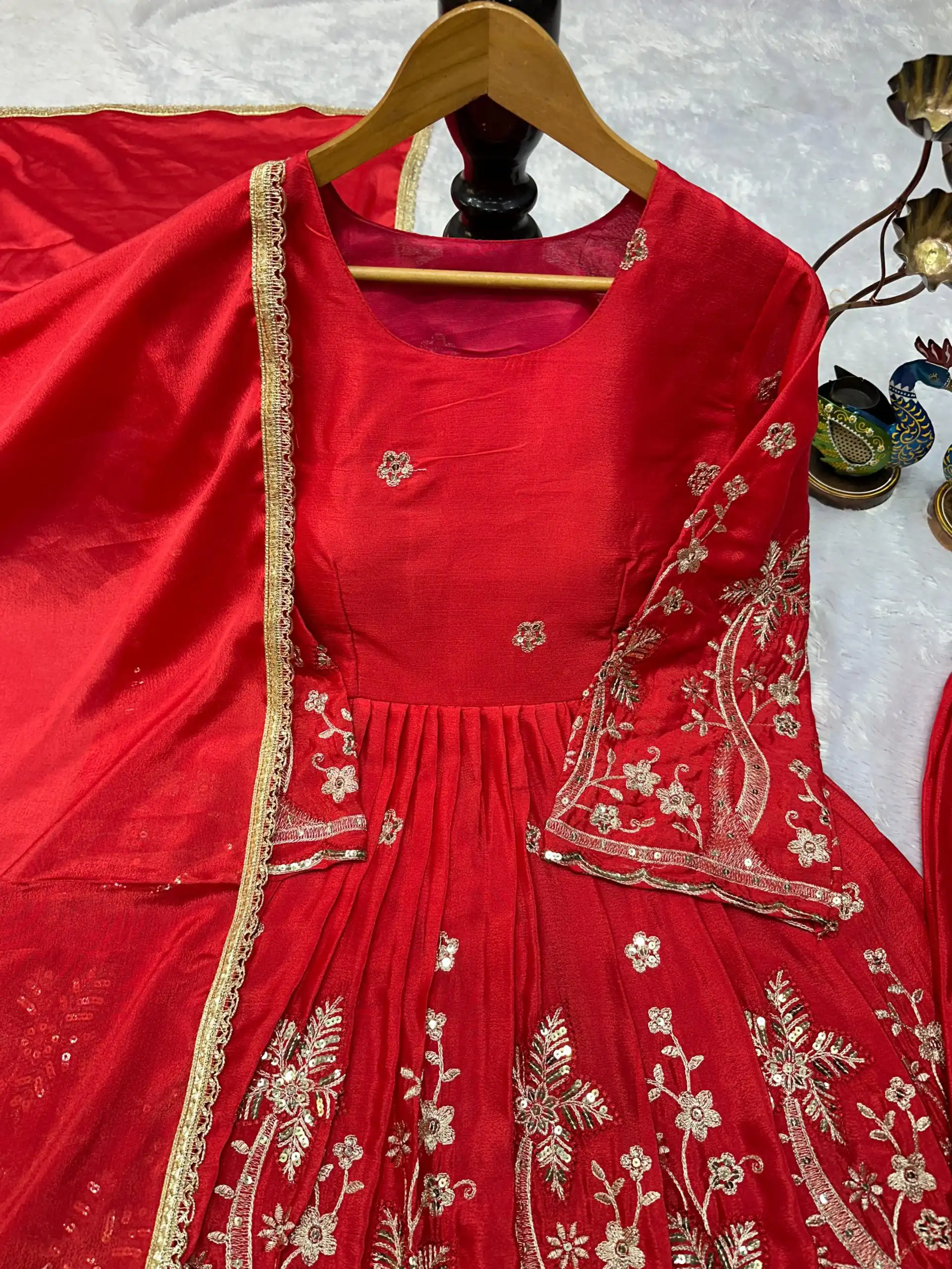 VLM 300 Red Chinon Silk with Lace Work & Embroidery Work Salwar Suit . Affordable Price ₹1899. Delivery 4-6 Working Days. Shop now. | Jump Suits, Salwar suit, Casual Suits, Creative suits, Designer Suits, Palazzo Suits, Party Wear Suits, Patiala Suits, Straight Suits