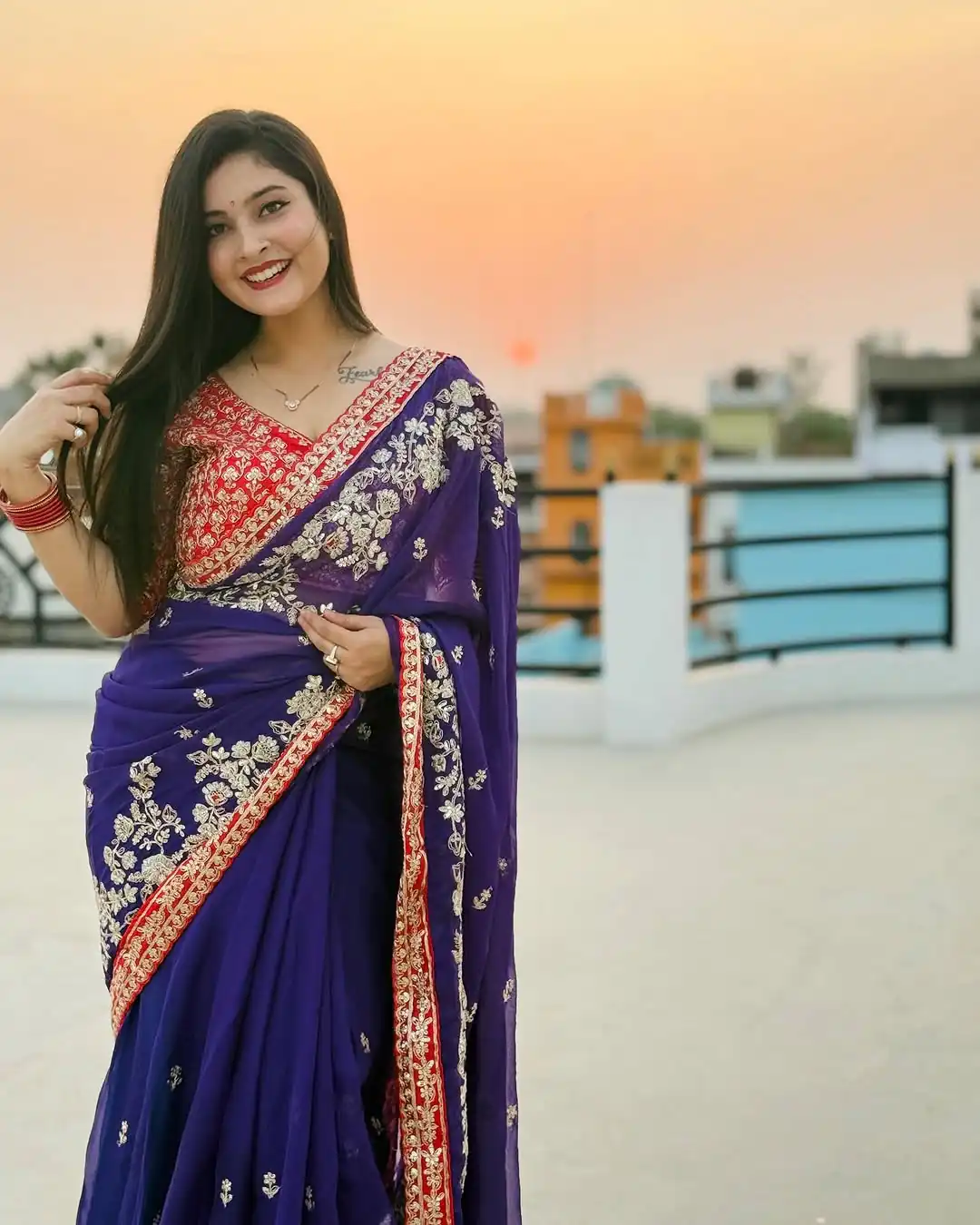 BT 411 Royal Blue in Georgette Embroidery Work & Lace Work Saree . Grab it for ₹1999. Delivery 4-6 Working Days. Shop now. | Sarees, Bollywood Sarees, Creative Sarees, Designer Sarees, Embroidered Sarees, Ethnic Saree, Modern Digital sarees, Party Wear Sarees