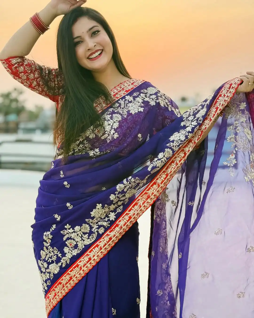 BT 411 Royal Blue in Georgette Embroidery Work & Lace Work Saree . Grab it for ₹1999. Delivery 4-6 Working Days. Shop now. | Sarees, Bollywood Sarees, Creative Sarees, Designer Sarees, Embroidered Sarees, Ethnic Saree, Modern Digital sarees, Party Wear Sarees