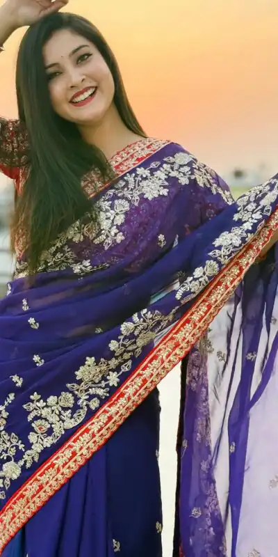 BT 411 Royal Blue in Georgette Embroidery Work & Lace Work Saree . Grab it for ₹1999. Delivery 4-6 Working Days. Shop now. | Sarees, Bollywood Sarees, Creative Sarees, Designer Sarees, Embroidered Sarees, Ethnic Saree, Modern Digital sarees, Party Wear Sarees