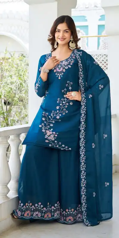 Ram 103 Teal Color Star Georgette Salwar Suit with Embroidery Work. Get it for ₹3049. Delivery 4-6 Working Days. Shop now. | Jump Suits, Salwar suit, Casual Suits, Creative suits, Designer Suits, Palazzo Suits, Party Wear Suits, Patiala Suits, Straight Suits