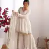 SRK 5300 White Mal Chanderi With Lace Work & Mirror Work Salwar Suit . Get it for ₹2099. Delivery 4-6 Working Days. Shop now. | Jump Suits, Tops & Bottoms, Track Suits, Salwar suit, Casual Suits, Creative suits, Designer Suits, Palazzo Suits, Party Wear Suits, Patiala Suits, Straight Suits, Trendy Wear