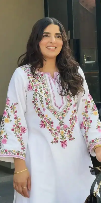 SRK 5272 White Natural Crep Silk with Embroidery Work Salwar Suit . Affordable Price ₹1799. Delivery 4-6 Working Days. Shop now. | Jump Suits, Salwar suit, Casual Suits, Creative suits, Designer Suits, Palazzo Suits, Party Wear Suits, Patiala Suits, Straight Suits
