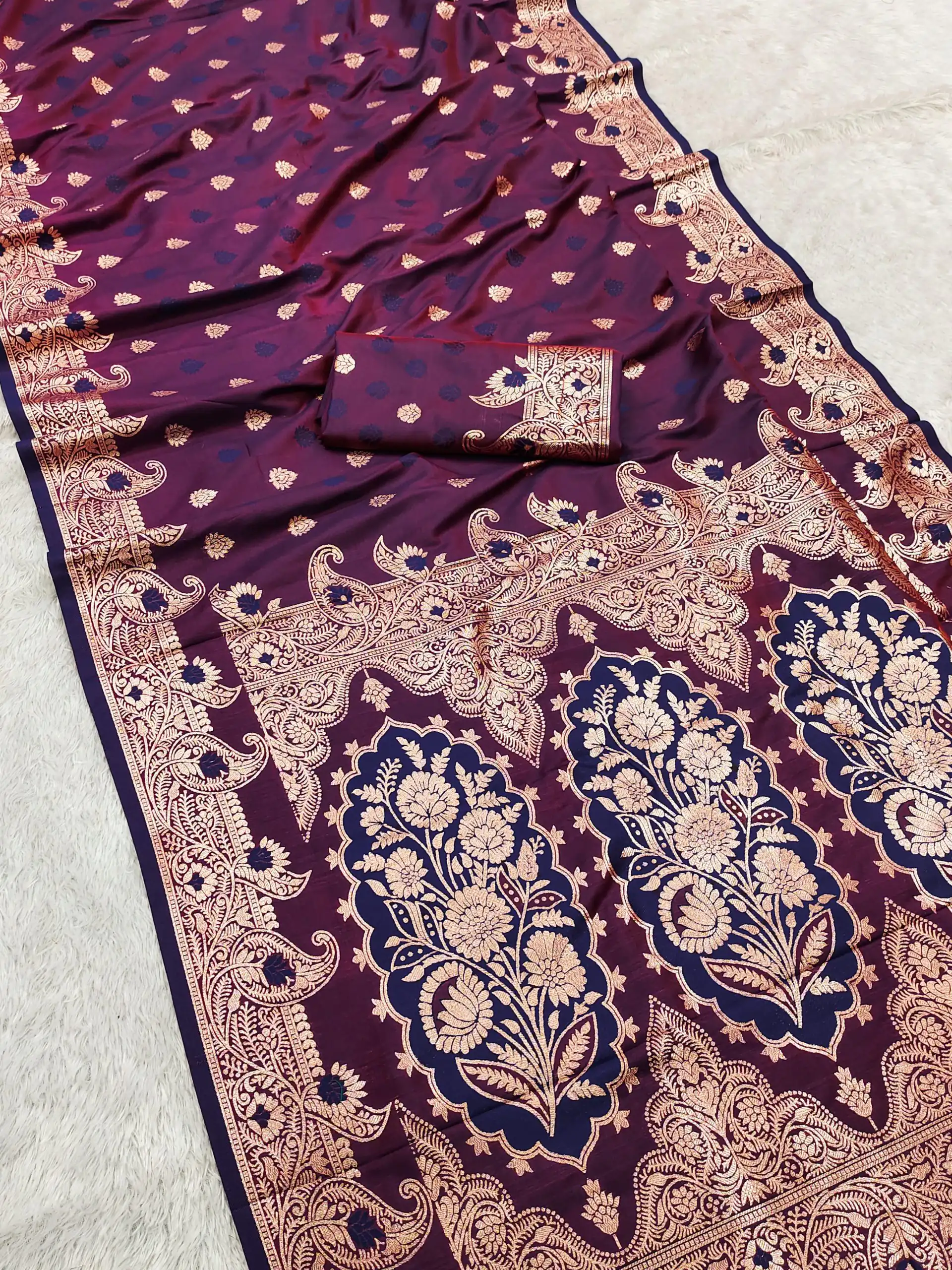 MB 43 Wine Color Banarasi silk Saree with Lace Work & Zari Work. Wedding, Party, Festive Grab it for ₹1899. Delivery 4-6 Working Days. Shop now. | Sarees, Bollywood Sarees, Creative Sarees, Designer Sarees, Embroidered Sarees, Ethnic Saree, Modern Digital sarees, Party Wear Sarees