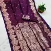MB 142 Wine Banarasi Silk with Zari Work & Lace Work Saree . Affordable Price ₹1899. Delivery 4-6 Working Days. Shop now. | Sarees, Bollywood Sarees, Creative Sarees, Designer Sarees, Embroidered Sarees, Ethnic Saree, Modern Digital sarees, Party Wear Sarees