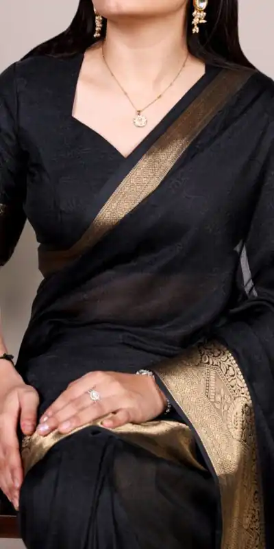 YNF 7908 Black Mass Mello Saree with Zari Work. Wedding, Party, Festive, Events Introductory Price ₹1449. Delivery 4-6 Working Days. Shop now. | Sarees, Bollywood Sarees, Creative Sarees, Designer Sarees, Embroidered Sarees, Ethnic Saree, Modern Digital sarees, Party Wear Sarees