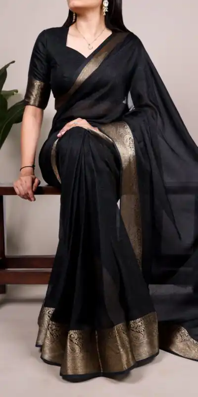 YNF 7908 Black Mass Mello Saree with Zari Work. Wedding, Party, Festive, Events Introductory Price ₹1449. Delivery 4-6 Working Days. Shop now. | Sarees, Bollywood Sarees, Creative Sarees, Designer Sarees, Embroidered Sarees, Ethnic Saree, Modern Digital sarees, Party Wear Sarees