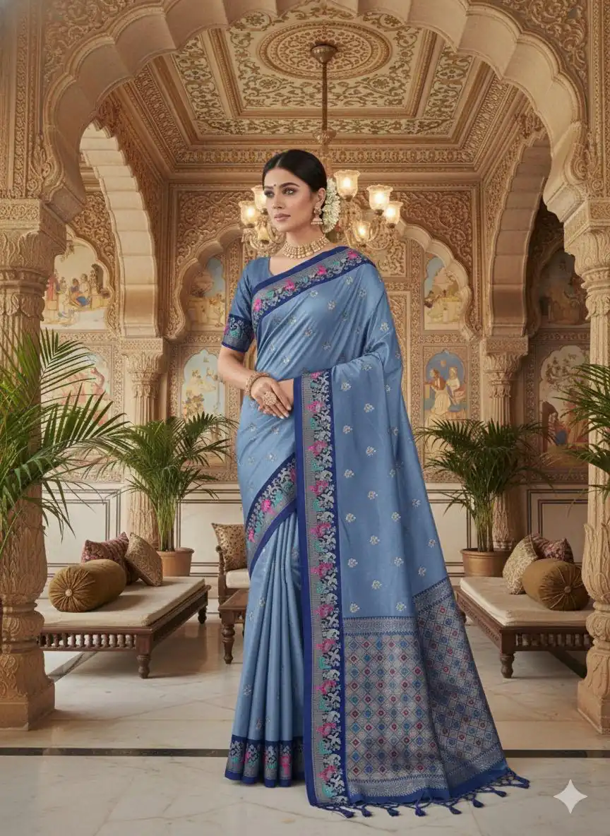 MS 545 Blue Banarasi Silk Saree with Zari Work. Wedding, Party, Festive, Events, Now at just ₹1649. Delivery 4-6 Working Days. Shop now. | Sarees, Bollywood Sarees, Creative Sarees, Designer Sarees, Embroidered Sarees, Ethnic Saree, Modern Digital sarees, Party Wear Sarees