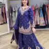 LG 2029 Blue Chinon Salwar Suit with Embroidery Work. Wedding, Party, Festive, Events, Special Price ₹2399. Delivery 4-6 Working Days. Shop now. | Jump Suits, Tops & Bottoms, Track Suits, Salwar suit, Casual Suits, Creative suits, Designer Suits, Palazzo Suits, Party Wear Suits, Patiala Suits, Straight Suits, Trendy Wear