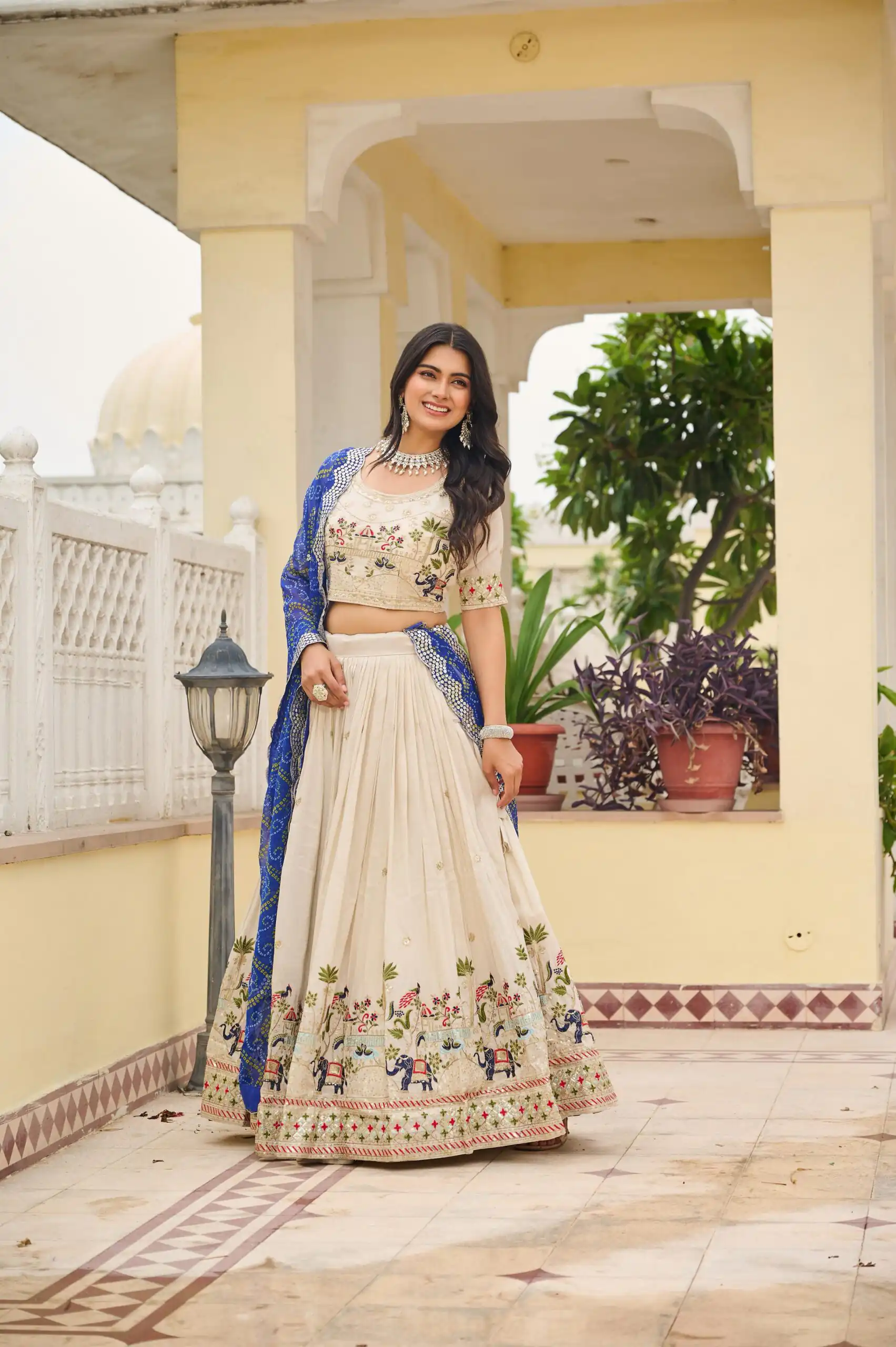 Ram 143 Blue in Color Tissue Silk Embroidery Work Lehenga Choli . Now at just ₹3249. Delivery 4-6 Working Days. Shop now. | Lehenga, Bollywood Lehenga, Creative Lehenga, Designer Lehenga, Embroidered Lehenga, Party Wear Lehenga