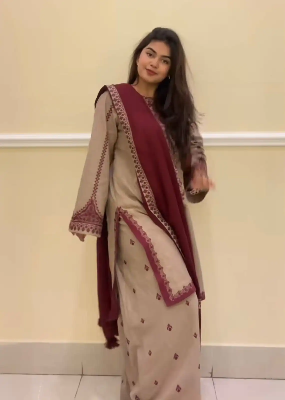 SRK 5274 Chiku Faux Georgette Salwar Suit. Perfect for Wedding, Party, Engagement, Karwa Chauth, Eid – Grab it for ₹2049. Delivery 4-6 Working Days. | Lehenga, Bollywood Lehenga, Creative Lehenga, Designer Lehenga, Embroidered Lehenga, Party Wear Lehenga