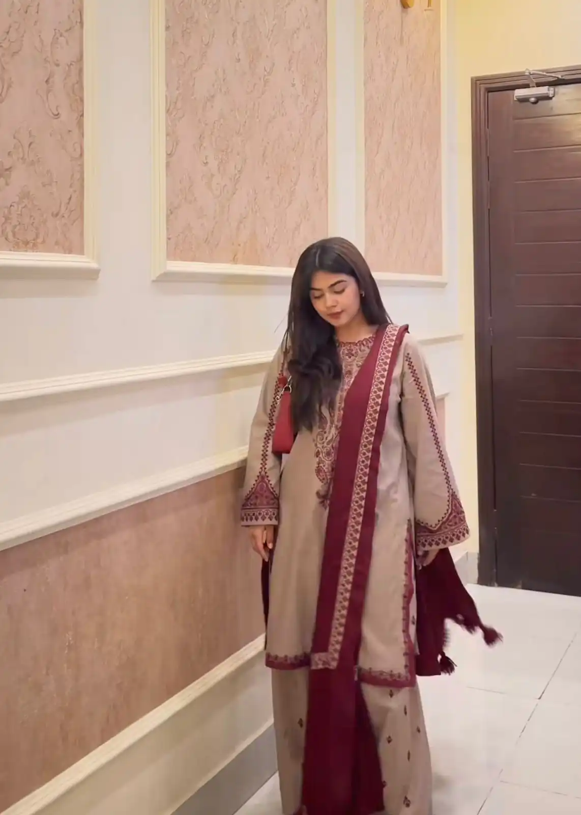 SRK 5274 Chiku Faux Georgette Salwar Suit. Perfect for Wedding, Party, Engagement, Karwa Chauth, Eid – Grab it for ₹2049. Delivery 4-6 Working Days. | Lehenga, Bollywood Lehenga, Creative Lehenga, Designer Lehenga, Embroidered Lehenga, Party Wear Lehenga