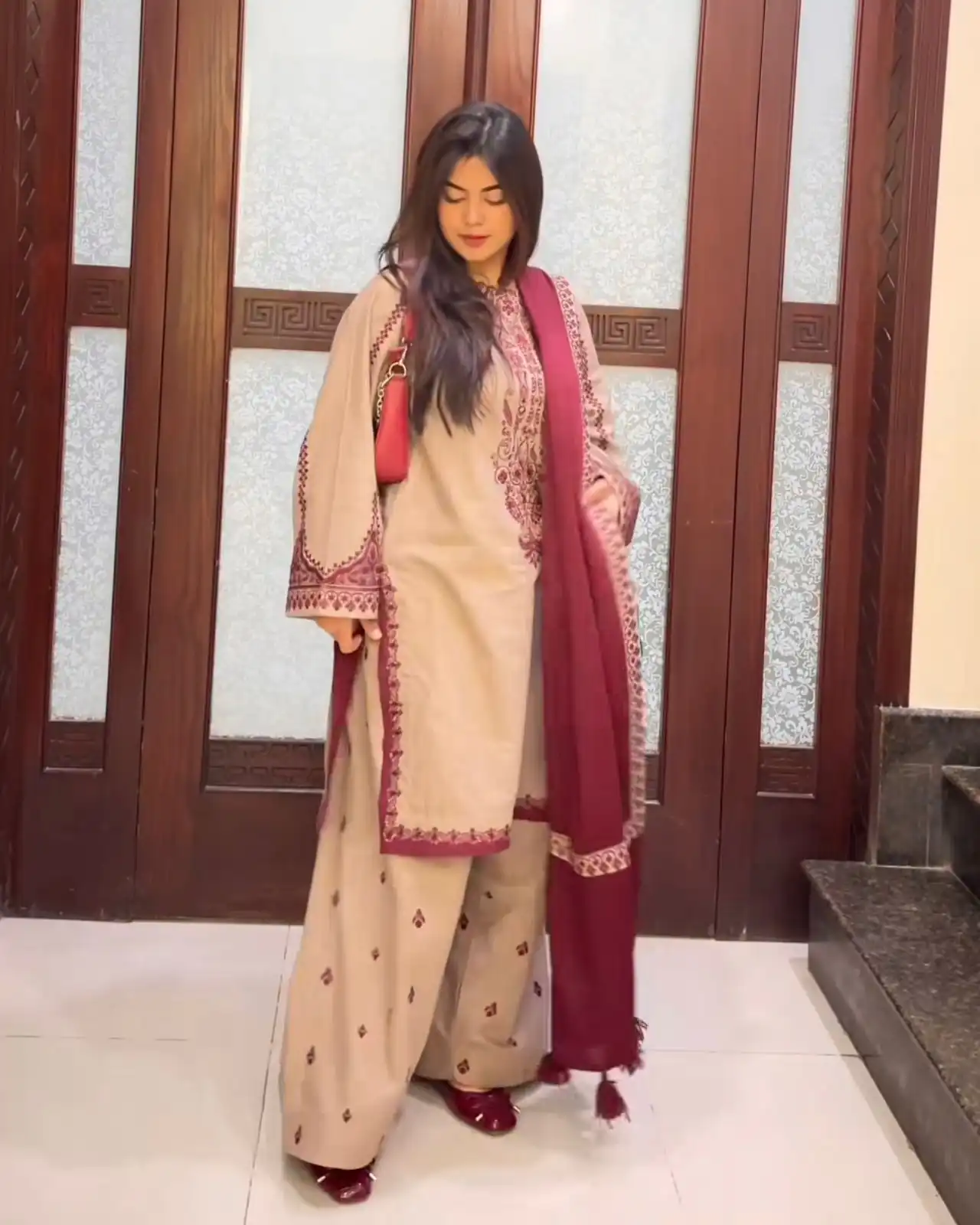 SRK 5274 Chiku Faux Georgette Salwar Suit. Perfect for Wedding, Party, Engagement, Karwa Chauth, Eid – Grab it for ₹2049. Delivery 4-6 Working Days. | Lehenga, Bollywood Lehenga, Creative Lehenga, Designer Lehenga, Embroidered Lehenga, Party Wear Lehenga