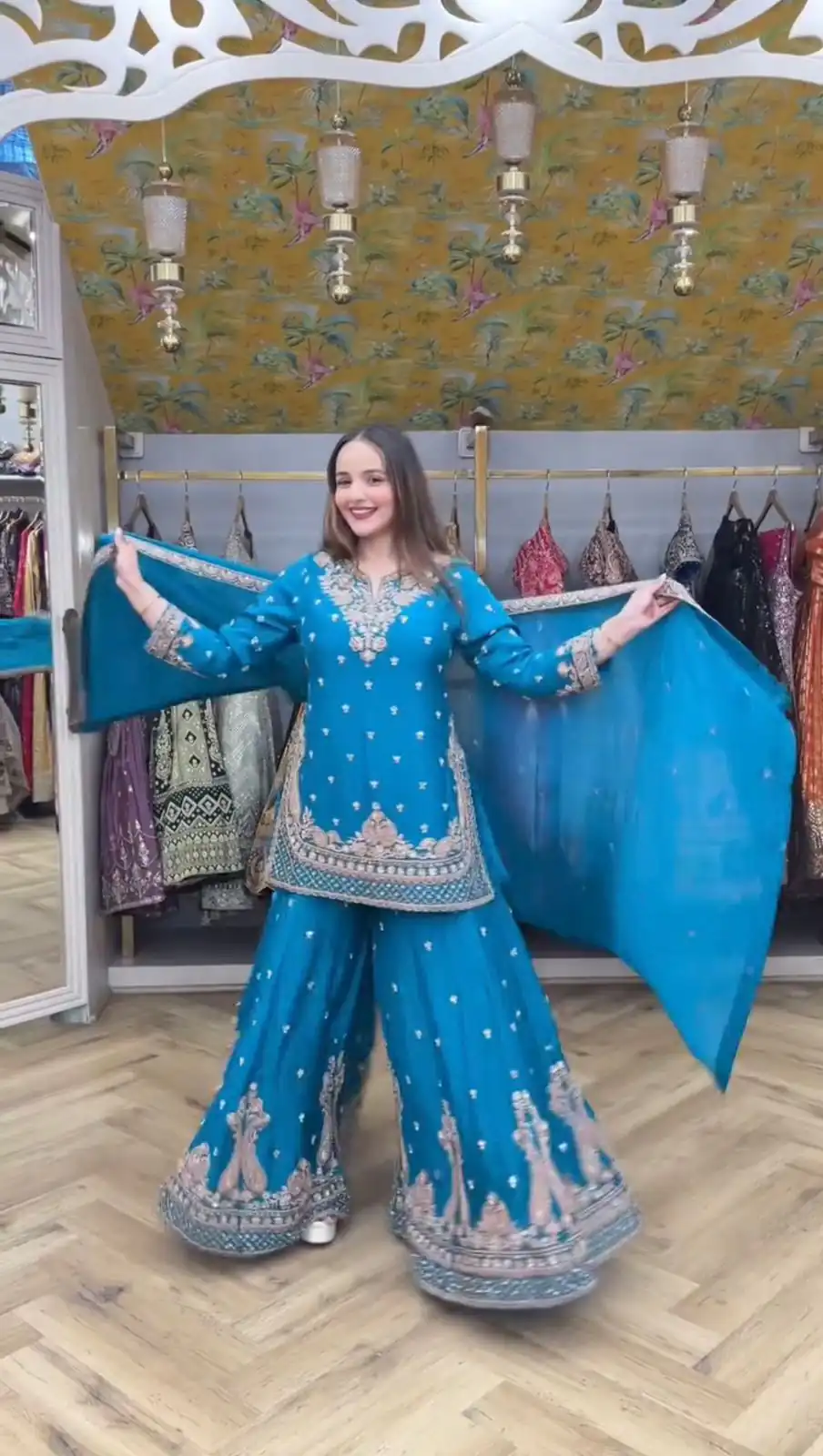 LG 2029 Firozi Chinon Salwar Suit with Embroidery Work. Wedding, Party, Festive, Events, Special Price ₹2399. Delivery 4-6 Working Days. Shop now. | Jump Suits, Tops & Bottoms, Track Suits, Salwar suit, Casual Suits, Creative suits, Designer Suits, Palazzo Suits, Party Wear Suits, Patiala Suits, Straight Suits, Trendy Wear