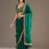 BT 434 Green Fandy Sattin Silk Saree with Zari Work. Wedding, Party, Festive, Events, Best Price ₹2049. Delivery 4-6 Working Days. Shop now. | Sarees, Bollywood Sarees, Creative Sarees, Designer Sarees, Embroidered Sarees, Ethnic Saree, Modern Digital sarees, Party Wear Sarees