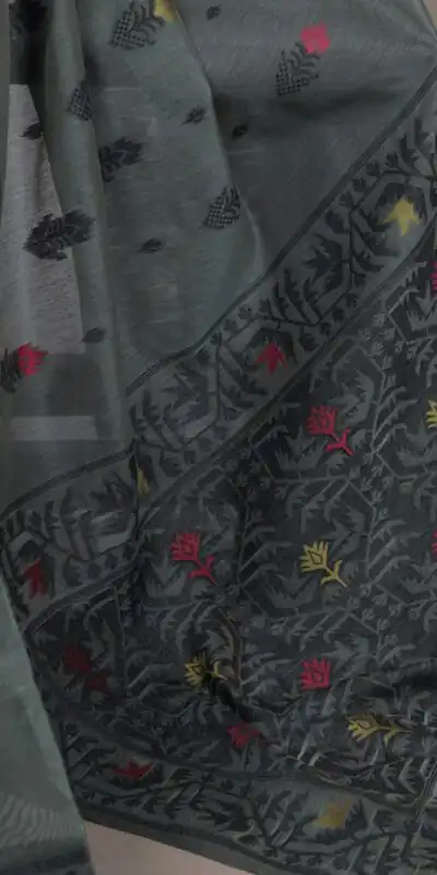 YNF 7415 Grey Poly Cotton Saree Perfect for Wedding, Party, Makar Sankranti, Temple Visit, Sangeet – . Introductory Price ₹1549. Delivery 4-6 Working | Sarees, Bollywood Sarees, Creative Sarees, Designer Sarees, Embroidered Sarees, Ethnic Saree, Modern Digital sarees, Party Wear Sarees