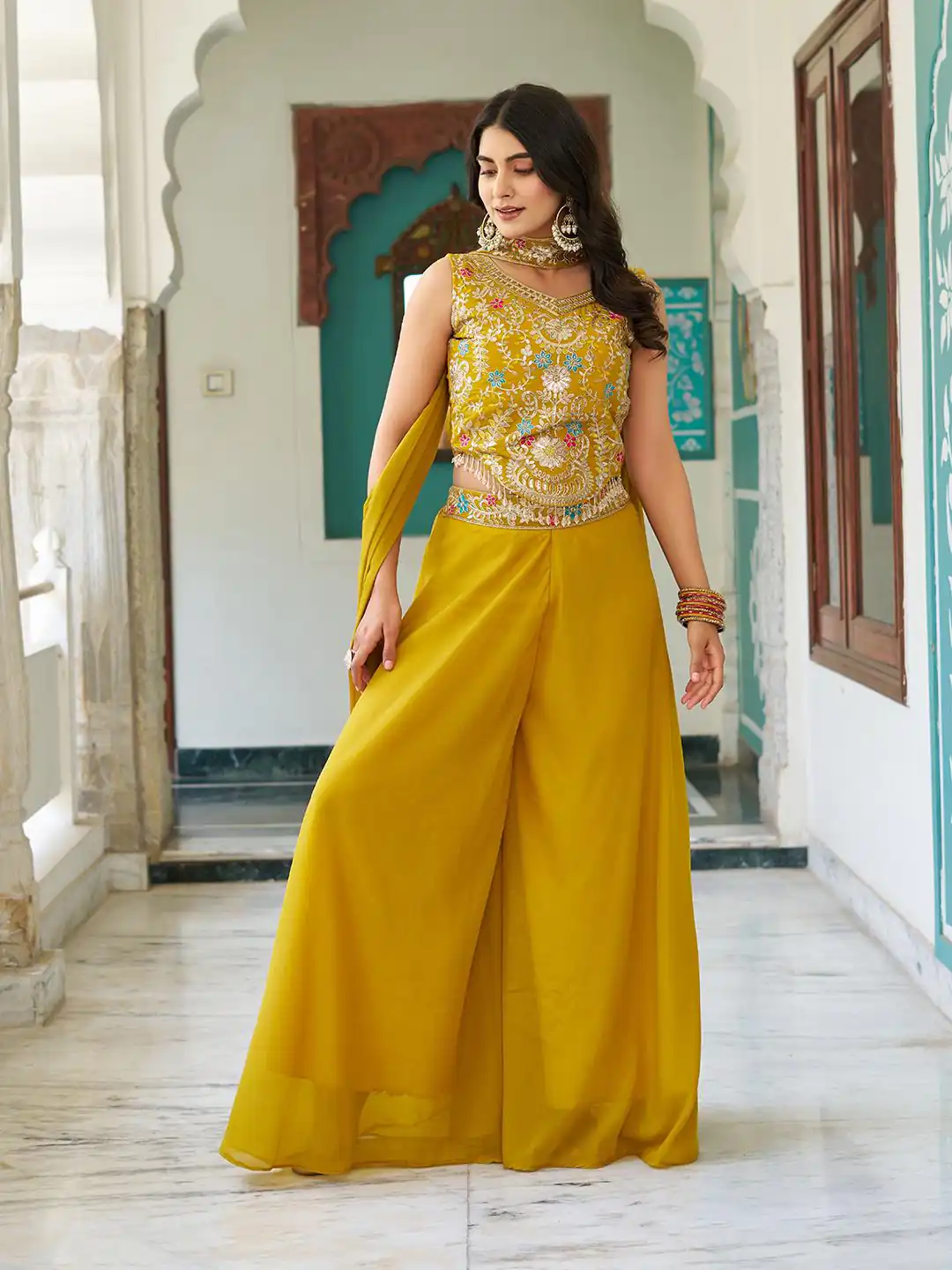 Ram 107 Mustard in Color Star Georgette Embroidery Work Salwar Suit . Festive Deal ₹2099. Delivery 4-6 Working Days. Shop now. | Jump Suits, Salwar suit, Casual Suits, Creative suits, Designer Suits, Palazzo Suits, Party Wear Suits, Patiala Suits, Straight Suits