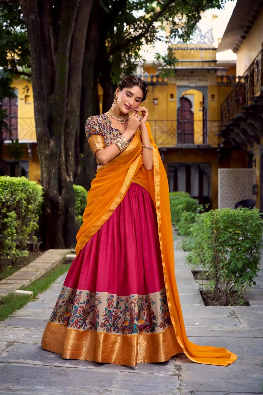 LNB 1244 Pink in Aastha Silk Lace Work & Zari Work Lehenga Choli. Grab it for ₹1349. Delivery 4-6 Working Days. Shop now. | Lehenga, Bollywood Lehenga, Creative Lehenga, Designer Lehenga, Embroidered Lehenga, Party Wear Lehenga