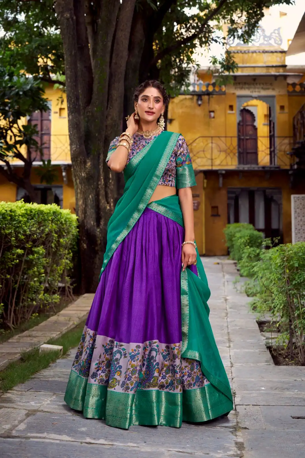 LNB 1244 Purple in Aastha Silk Lace Work & Zari Work Lehenga Choli. Grab it for ₹1349. Delivery 4-6 Working Days. Shop now. | Lehenga, Bollywood Lehenga, Creative Lehenga, Designer Lehenga, Embroidered Lehenga, Party Wear Lehenga
