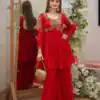 Red Fox Georgette With Sequins Work Salwar Suit