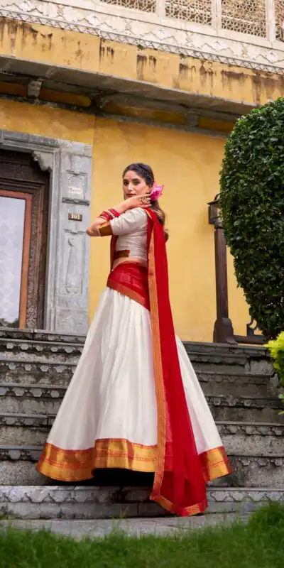 LNB 2029 White Poly Cotton Lehenga Choli Perfect for Wedding, Party, Bridal Wear, Sangeet, Baisakhi –. Affordable Price ₹1899. Delivery 4-6 Working Days. | Lehenga, Bollywood Lehenga, Creative Lehenga, Designer Lehenga, Embroidered Lehenga, Party Wear Lehenga